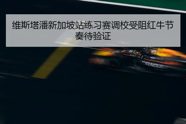 维斯塔潘新加坡站练习赛调校受阻红牛节奏待验证